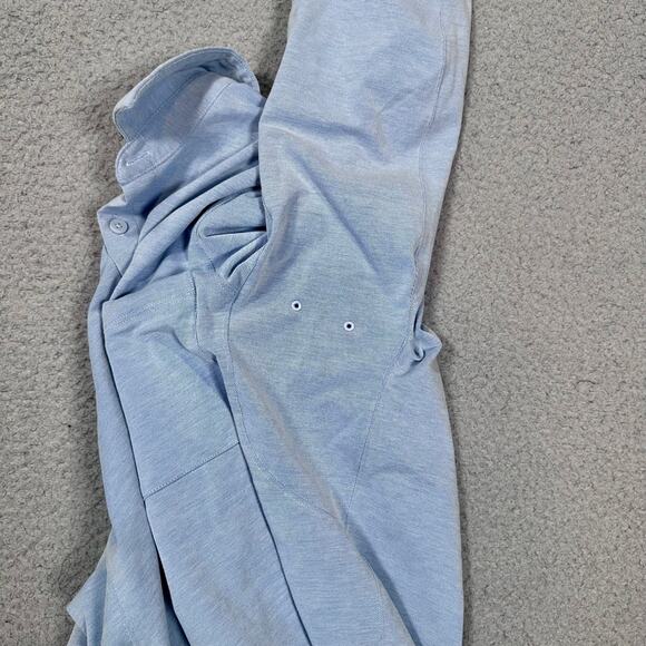 Lululemon Commission Long-Sleeve Slim Shirt Pocket Mens XS Blue Button Up Career - Picture 4 of 10